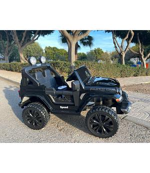 JEEP Wrangler RUBICON Style 12V 4X4 NEGRO, RC, - IND9-FT938BLACK